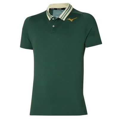 Camisa Polo Mizuno Shadow Hombre Verdes - Chile M832JITOQN